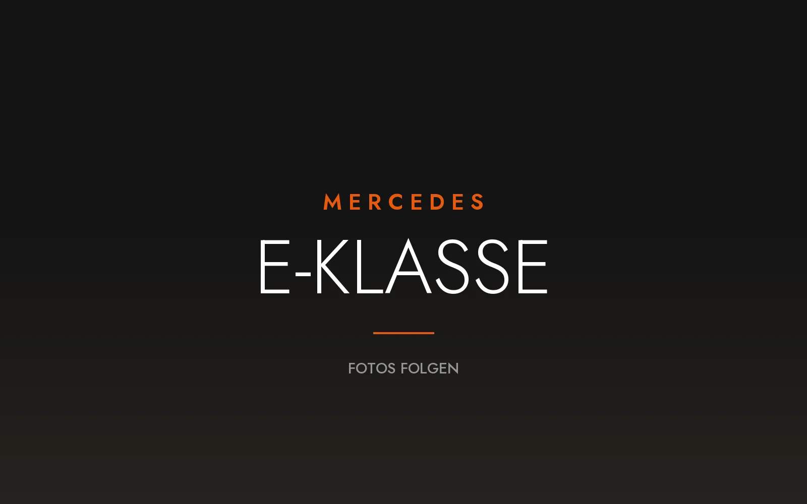 Mercedes E-Klasse