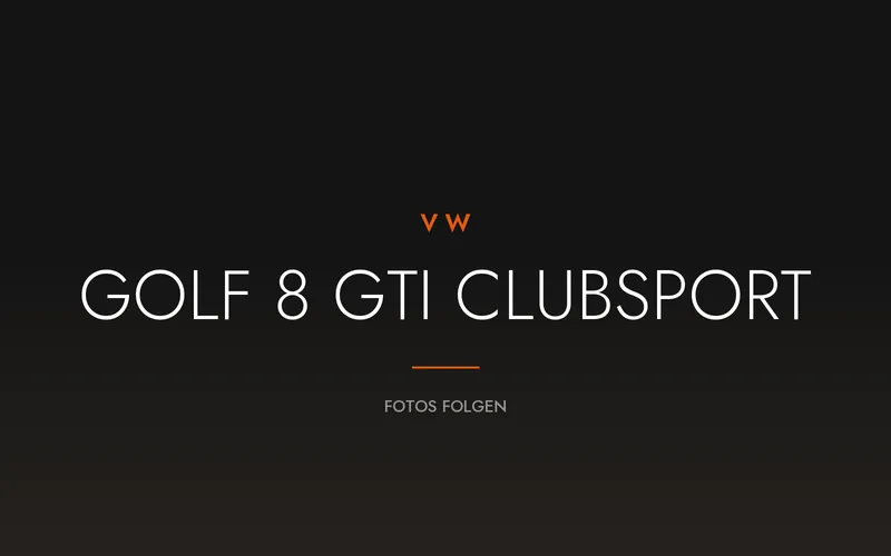 VW Golf 8 GTI Clubsport