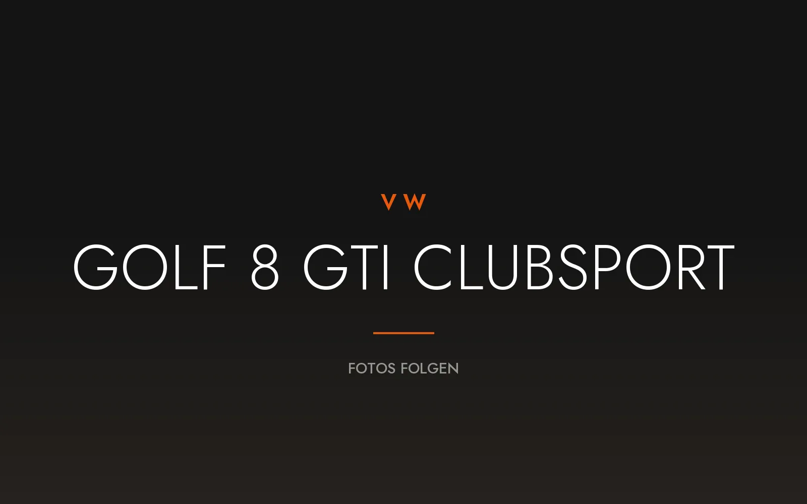 VW Golf 8 GTI Clubsport